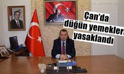 Çan’da düğün yemekleri yasaklandı