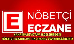 Çanakkale 1 Ekim Pazar Nöbetçi Eczaneler