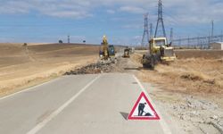 Ocaklı köyüne beton yol çalışması