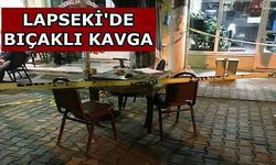  Lapseki’de Bıçaklı Kavga 