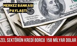 Özel sektörün yurt dışından sağladığı kredi borcu 158 milyar dolar oldu