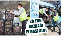 İzmir Büyükşehir Belediyesi 20 ton Kazdağı elması aldı