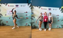 Aerobik cimnastik sporcular başarılar elde etti