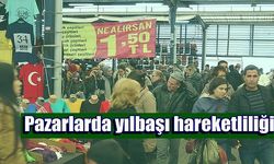 Pazarlarda yılbaşı hareketliliği (VİDEO)