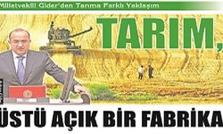 Tarım, üstü açık bir fabrika