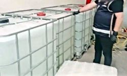 12 ton etil alkol ele geçirildi