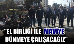 'El birliği ile maviye dönmeye çalışacağız'