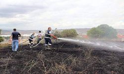  Çan’da anız yangını