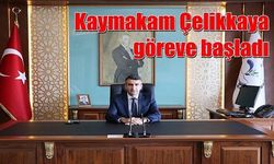 Kaymakam Çelikkaya göreve başladı