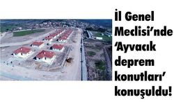 İl Genel Meclisi’nde ‘Ayvacık deprem konutları’ konuşuldu!