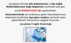 RANDEVUSUZ AŞILAR YENİDEN BAŞLADI