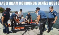 Çanakkale’de denize düşen yaşlı adamı polis kurtardı