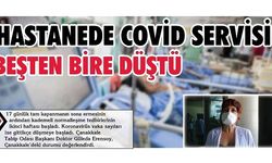 Hastanede Covid servisi beşten bire düştü