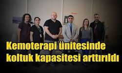 Kemoterapi ünitesinde koltuk kapasitesi arttırıldı