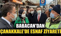 Babacan’dan Çanakkale’de esnaf ziyareti