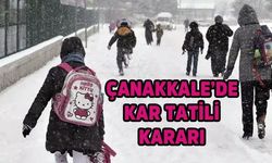 Çanakkale'de kar tatili kararı!