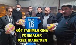 Köy takımlarına formaları dağıtıldı