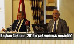 Başkan Gökhan; “2019’u çok verimsiz geçirdik”