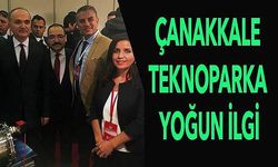 Bakanı Faruk Özlü, Çanakkale Teknopark standında...