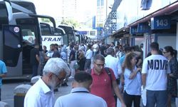 Otogarlarda bayram dönüşü yoğunluğu