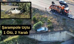 Şarampole uçtu: 1 ölü, 2 yaralı