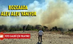 Bozcaada alev alev yanıyor (Fotoğraflar için tıklayın)