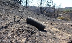 Yangın sonrası Çanakkale Savaşları'ndan kalma top mermisi ortaya çıktı (VİDEO)