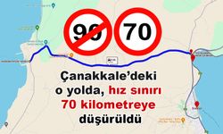 Çanakkale’deki o yolda hız sınırı 70 kilometreye düşürüldü