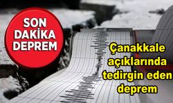 Çanakkale açıklarında tedirgin eden deprem