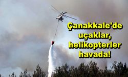 Çanakkale'de uçaklar, helikopterler havada! (TIKLA İZLE)