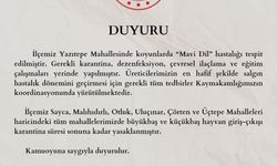 Mahalleye ‘mavi dil’ karantinası