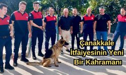 Çanakkale İtfaiyesinin yeni bir kahramanı 'Ateş'