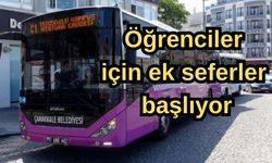 Öğrenciler için ek seferler başlıyor