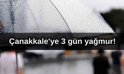 Çanakkale'ye 3 gün yağmur geliyor