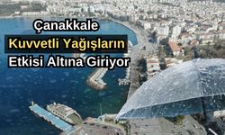 Çanakkale kuvvetli yağışların etkisi altına giriyor