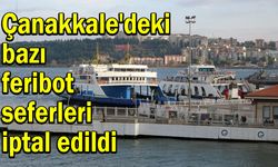 Çanakkale'deki bazı feribot seferleri iptal edildi