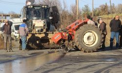 Çanakkale'de traktör ikiye bölündü