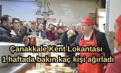 Çanakkale Kent Lokantası 1 haftada bakın kaç kişi ağırladı