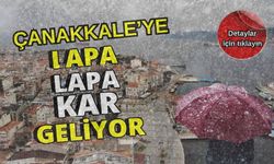 Çanakkale’ye o tarihte lapa lapa kar geliyor