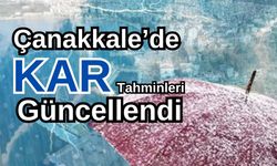 Çanakkale için kar tahminleri güncellendi!