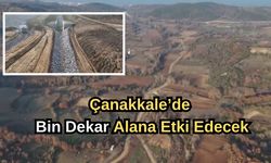 Çanakkale’de bin dekar alana etki edecek