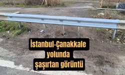 İstanbul-Çanakkale yolunda şaşırtan görüntü (TIKLA İZLE)