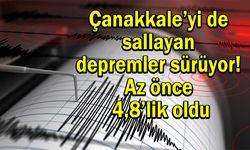 Çanakkale’yi de sallayan depremler sürüyor! Az önce 4,8’lik oldu