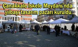 Çanakkale İskele Meydanı’nda yılbaşı tasarım pazarı kuruldu