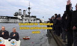 Çanakkale’de  Mesudiye Zırhlısı şehitleri törenle anıldı