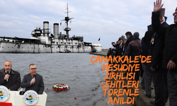 Çanakkale’de  Mesudiye Zırhlısı şehitleri törenle anıldı