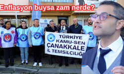 Çanakkale Türk Kamu-Sen’den Zam Tepkisi  “Enflasyon buysa zam nerde?” (VİDEO)