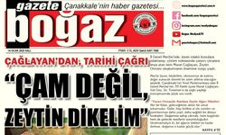 Çanakkale Boğaz Gazetesi 14 Ocak Salı