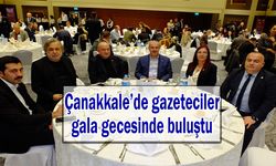 Çanakkale’de gazeteciler gala gecesinde buluştu (VİDEO)