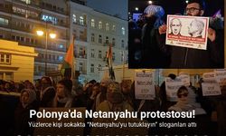 Polonya'da Netanyahu protestosu